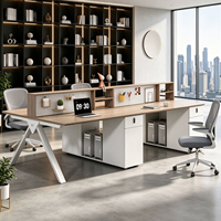 Bureau de travail durable pour le personnel de bureau, table de bureau modulaire pour la décoration de lieux de travail modernes