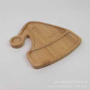 Plateau en bambou en forme de renne 23x17cm pour collations, fruits, fromages, décorations de Noël - Product Image 5