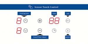 Estufa de cerámica, placa de cocción eléctrica de 2 quemadores, cocina radiante de 12 pulgadas, 2 placas electrónicas, cocina radiante directa de fábrica - Product Image 4