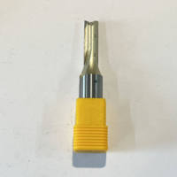 Fraise à face en carbure monobloc non standard revêtue pour routeur CNC OEM, à une seule dent, angle de hélice 30°, HRC 60