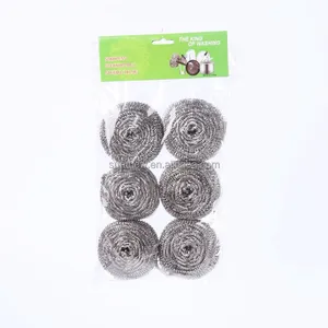 Küchen reinigung Scourer Schwamm Heavy Duty Scourer Edelstahl Silber Opp Bag Durable Scrub ber