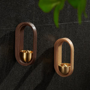 Carillon japonais en bois massif, carillon en cuivre pur, sonnette de porte, dopamine, cloche en bois - Product Image 6