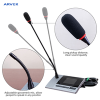 Microphone de bureau filaire dynamique ARVOX RC-6516 de qualité supérieure pour salles de réunion et conférences