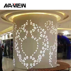 Nhôm & thép đục lỗ Bảng điều khiển cho bên ngoài bức tường mặt tiền Bảng điều khiển tòa nhà chọc trời Ốp bên ngoài màn hình vách ngăn trang trí trần - Product Image 6