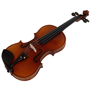 Violon acoustique Aston Villa AV-306 4/4 fait main en épicéa, érable et ébène, avec touche vernie à motif tigre, idéal pour débutants - Product Image 5