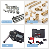 Outil de sertissage hydraulique électrique avec mâchoire DN10 DN100 Outil de presse de plomberie pour tuyau en acier inoxydable en cuivre