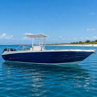 Bateau de pêche au thon en fibre de verre de 8,50 m avec certification CE pour 10 personnes, yacht sportif de 40 nœuds