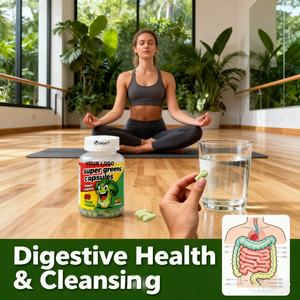 Eur לנו סופר ירקות קפסולות סופר עם 47 ירקות אורגניים שלמים תוספת ירקות יום תוספת ירקות למבוגרים בריאות כללית - Product Image 4