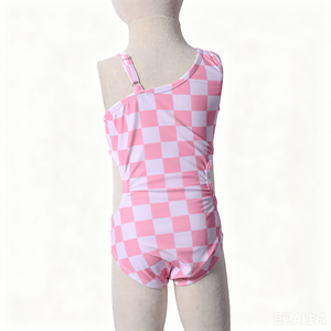 Combinaison de bain bébé personnalisée A26-20, imprimé Hawaï, dos croisé, polyester/nylon respirant et imperméable - Product Image 3