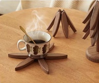 Sous-plats en bois pour plats chauds, en forme d'arbre de Noël, pliables, pour casseroles, bols, théières et réchauds