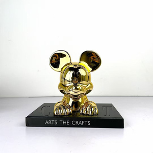 Décoration d'intérieur <span class=keywords><strong>Mickey</strong></span> en gros, figurines de dessin animé <span class=keywords><strong>Mickey</strong></span> en chrome doré, sculpture <span class=keywords><strong>Pop</strong></span> Art - Product Image 5