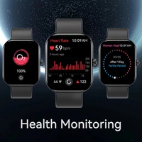 Neuankömmling 2,01 Zoll Big Screen Sport Herstellung Fitness Sleep Tracker Smartwatch Für Android IOS Smart Watch