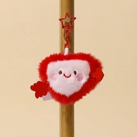 En gros, Mini porte-clés peluche rose en forme de lune, doux et rembourré, avec petit lapin, pour boutiques de cadeaux, prix de machines à griffes, ventes en gros