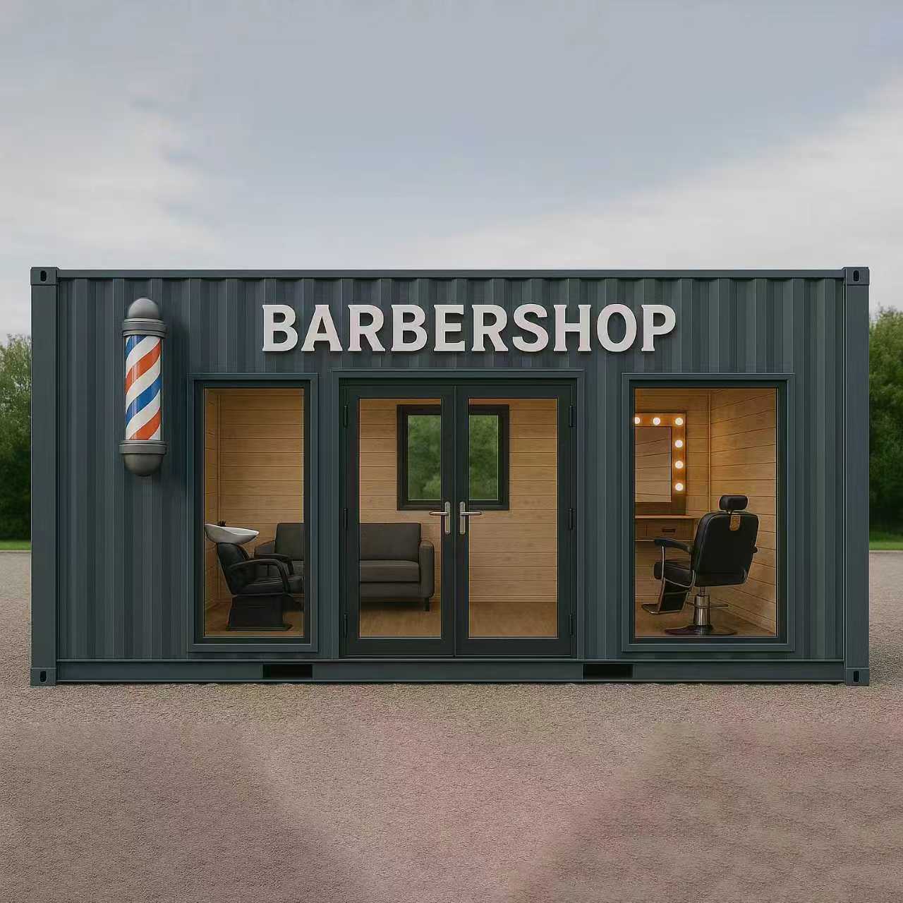 Contenedores para Barberías Soluciones Elegantes y Funcionales
