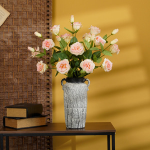 Lysianthus artificiel Ruilisi à 3 têtes, rose, blanc laiteux, champagne, violet, pour décoration de mariage et de maison, 30cm-100cm - Product Image 1