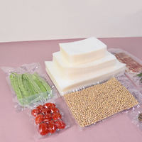 Sacs sous vide en Mylar transparents jetables, résistants à l'humidité et thermoscellables, pour poissons, noix, aliments et viandes, avec épaisseur personnalisée
