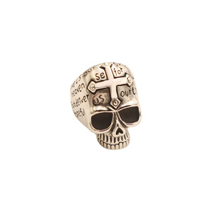 Skull <b>Ring</b> For Men <b>Titanium</b> Steel Geometric Shape Gift Jewelry - Product Image 4