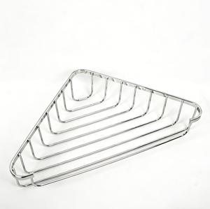 Étagère de rangement triangulaire murale mobile en métal à un seul niveau, style moderne, type sur pied, durable, étanche, pour la cuisine - Product Image 1