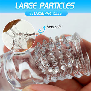 Wieder verwendbare weiche 2 PCS Männer Cock Sleeve Extender Vergrößerung abdeckung Verzögerung Ejakulation Langlebiger, dehnbarer, realistischer Penis ring - Product Image 4