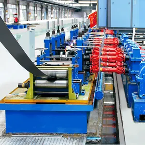 Tüp değirmen hattı boru yapma makinesi ticari karbon çelik kaynaklı boru üretim hattı değirmen 8 inç çelik karbon çelik boru frezesi