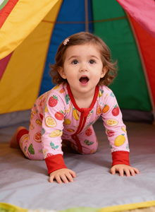 Set di Tutina con Zip in Morbido Bambù e Pigiama Due Pezzi Pronto per la Spedizione, Abbigliamento all'Ingrosso per Neonati e Bambini - Product Image 3