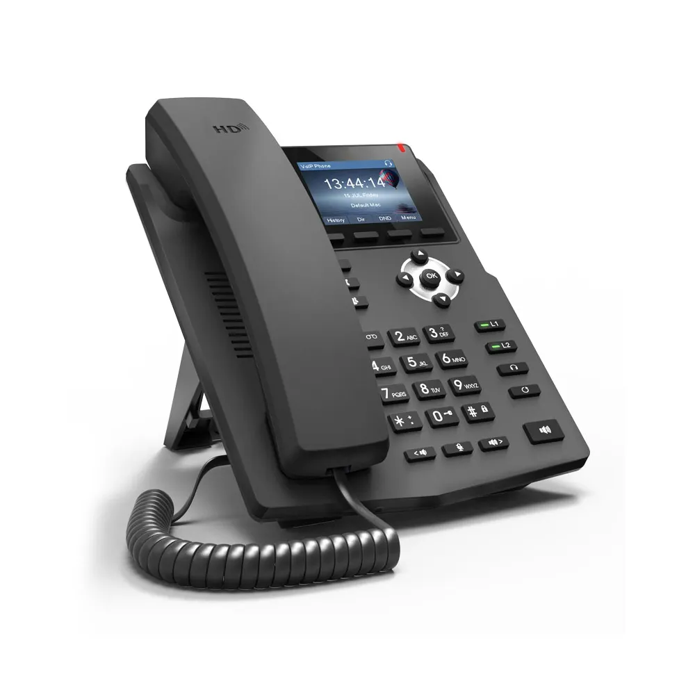 Nieuw Ontwerp 2 Sip Line Poe Ondersteunt Fanvil X3sp Voip Telefoon