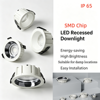 Downlight LED SMD de Alta Luminosidad 85lm/W, Ahorro de Energía, Redondo, Empotrable en Techo, para Proyectos Comerciales en Interiores