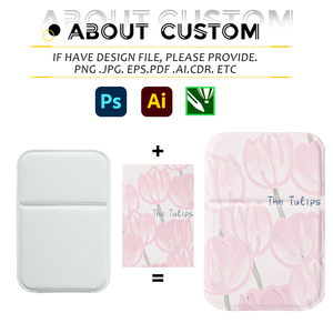 Chất Lượng Cao Mini Pocket Gương Biểu Tượng Tùy Chỉnh Du Lịch Trang Điểm Gương Có Thể Gập Lại PU Da Trang Điểm Gương Cho Phụ Nữ Vẻ Đẹp Gương Công Cụ - Product Image 2