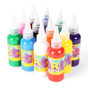 60ml Pigment Graffiti pour enfants 12 couleurs peinture au doigt <span class=keywords><strong>maternelle</strong></span> lavable - Product Image 3