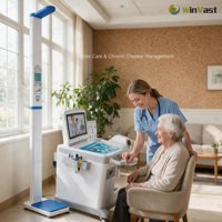 Kiosque de télémédecine, consultation à distance, kiosque de contrôle de santé, kiosque médical, consultation des données de santé, réponse rapide, écran tactile