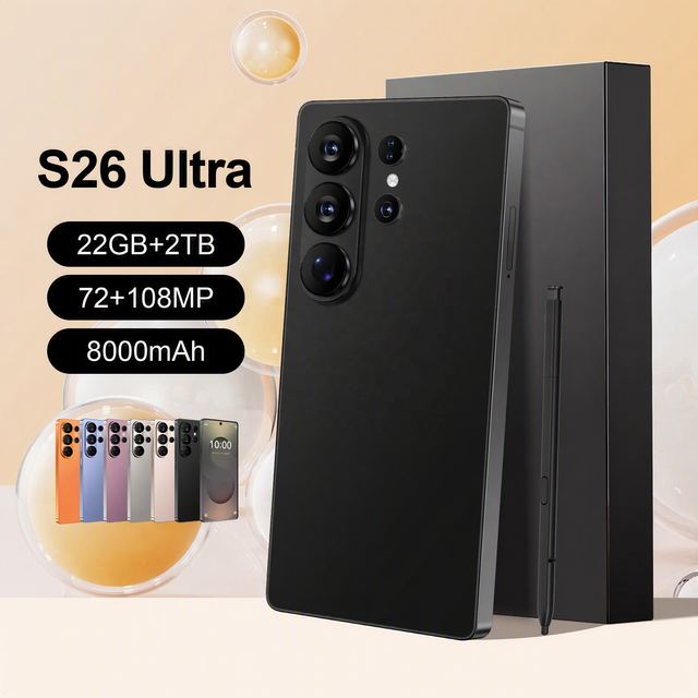 High Quality S 26 Ultra 22GB+2TB Mobile Phone 5G Smartphone Global 5G Android 16 Wholesale Cheap Smart Phones Cellphone