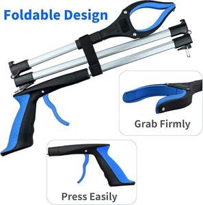 Thêm dài có thể gập lại Reacher Grabber Pickup công cụ 360 ° xoay hàm & Hai nam châm nguồn điện - Product Image 2