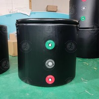 Vente en gros d'usine, baignoire à glace gonflable ronde personnalisée avec couvercle