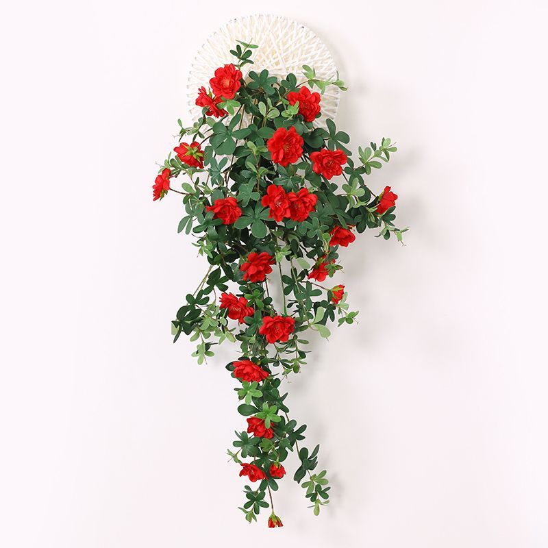 Soucoupe volante blanche, dix milles de parfum, fleurs rouges suspendues