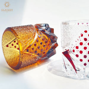 Verre à <span class=keywords><strong>whisky</strong></span> Edo Kiriko, verre à shot <span class=keywords><strong>japonais</strong></span> sculpté à la main, cristal noir samouraï, verre à <span class=keywords><strong>whisky</strong></span> taillé - Product Image 6