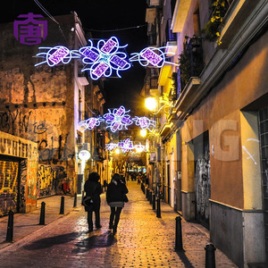 Luces Decorativas con Diseño de Cruce de Calles Navideñas, Iluminación Superior para Calles Comerciales en Época Festiva - Product Image 4