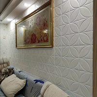 Autocollant mural 3D en mousse auto-adhésif imperméable pour plafond, facile à coller, facile à nettoyer, pour salon, salle de bain, couloir