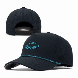Custom Logo Embroidered Laser Cut Hole Baseball Cap Unisex Casual 6-Panel Fitted Hat Golf Cap Vietnan Factory - Product Image 3