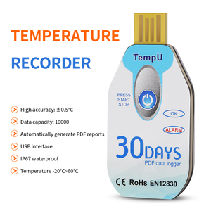 Thermomètre numérique XINKE TempU015, enregistreur de données USB, surveillance de la température et de la pression, batterie, affichage LED, contrôle intelligent par application, Excel - Product Image 6
