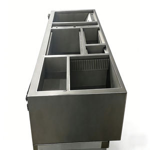 Estación de Mezcla de Acero Inoxidable para Cafetería, Resistente a la Oxidación, con Fregadero y Estante Ajustable para Uso en Servicios de Catering - Product Image 4