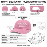 Casquette de baseball Dad Hat en coton, style vintage, délavée et vieillie, avec logo personnalisé, broderie de lettres à pois, motif nœud et losanges, pour usage professionnel et décontracté, vente en gros