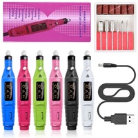 Machine à ongles électrique portable 30000 tr/min personnalisée pour le retrait de vernis gel acrylique – Outils professionnels de manucure et pédicure