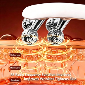 Masajeador Facial de Microcorriente con Rodillos, 8 Rodillos, Herramienta 3D en Forma de V para Esculpir el Rostro, Masajeador Facial Recargable, Herramienta para Levantar la Línea de la Mandíbula - Product Image 4