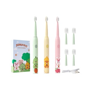 Kids Electric <b>Toothbrush</b> USB Rechargeable IPX7 Waterproof Soft Bristles For Children - Product Image 2