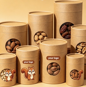 Food Grade Craft Paper Tube Moisture Proof Eco-friendly Cylinder Packaging for Nuts and Snack - Product Image 6