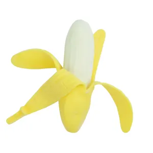 Kinder und Erwachsene Banana Popper Zappeln Spielzeug, Sensorische Angst Linderung Stress Banane Vergnügen Spielzeug, Neuheit Squeeze Funny Soft Banana