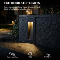 Lumière LED murale intégrée de haute qualité, dimmable, 2700K/3000K/4000K/5700K, IP65, en aluminium, 3W, longue bande, étanche, CRI élevé