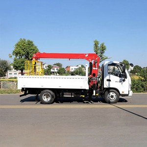 รถบรรทุกติดเครน FOTON 4x2 ขนาด 5 ตัน เครนบูมตรง รถเครนเคลื่อนที่สำหรับขาย - Product Image 3