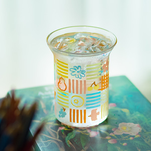 Vasos de Vidrio de Boca Abierta Serie Painter, Resistentes a Altas Temperaturas, Ilustrados y Pintados a Mano, para Café, Jugo, Leche, Agua, Cerveza - Product Image 3