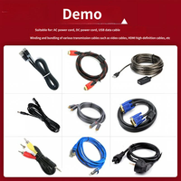 Máquina Automática para Enrollar y Atar Cables, Máquina de Atado de Cables de Múltiples Especificaciones para Taller de Ensamblaje de Cables de Alimentación